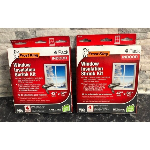 Frost king window insulation shrink kit - 42" x 62" - Picture 1 of 2